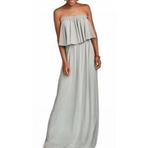 NEW Show Me Your Mumu Hacienda Maxi Dress Women's Size 3XL Gray Off the Shoulder